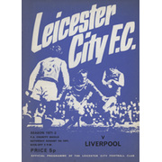 LEICESTER CITY V LIVERPOOL 1971 (CHARITY SHIELD) FOOTBALL PROGRAMME