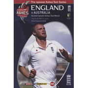 ENGLAND V AUSTRALIA 2009 (2ND TEST) CRICKET PROGRAMME