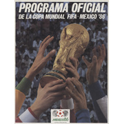 WORLD CUP 1986 OFFICIAL TOURNAMENT PROGRAMME