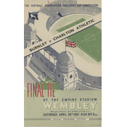 BURNLEY V CHARLTON ATHLETIC 1947 (F.A. CUP FINAL) FOOTBALL PROGRAMME (SIGNED BY CHARLTON ATHLETIC TEAM)