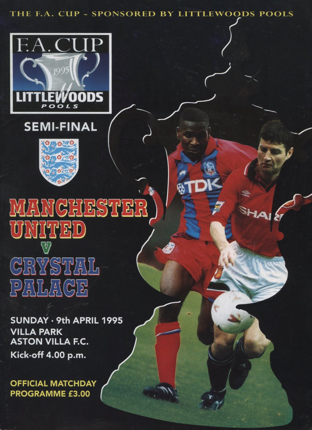 Manchester United - Sunderland AFC 2:2 (FA Cup 1995/1996, 3e