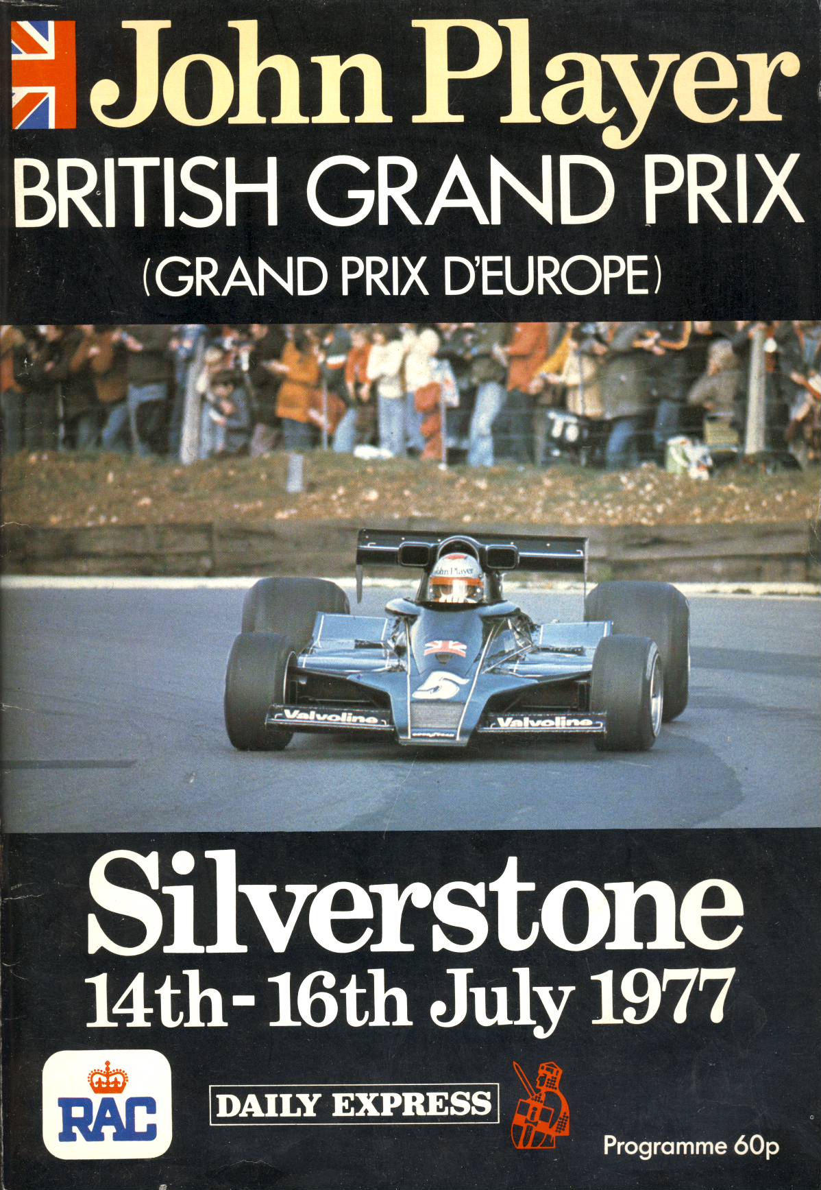 BRITISH GRAND PRIX 1977 OFFICIAL PROGRAMME Grands Prix Programmes