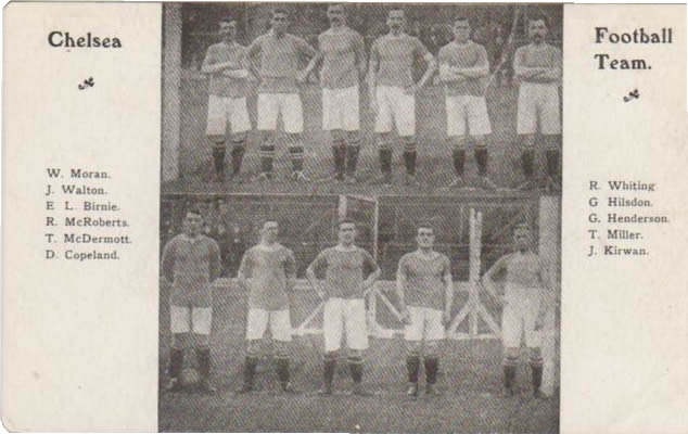CHELSEA FC 1906 FOOTBALL POSTCARD - Football Teams Postcards ...