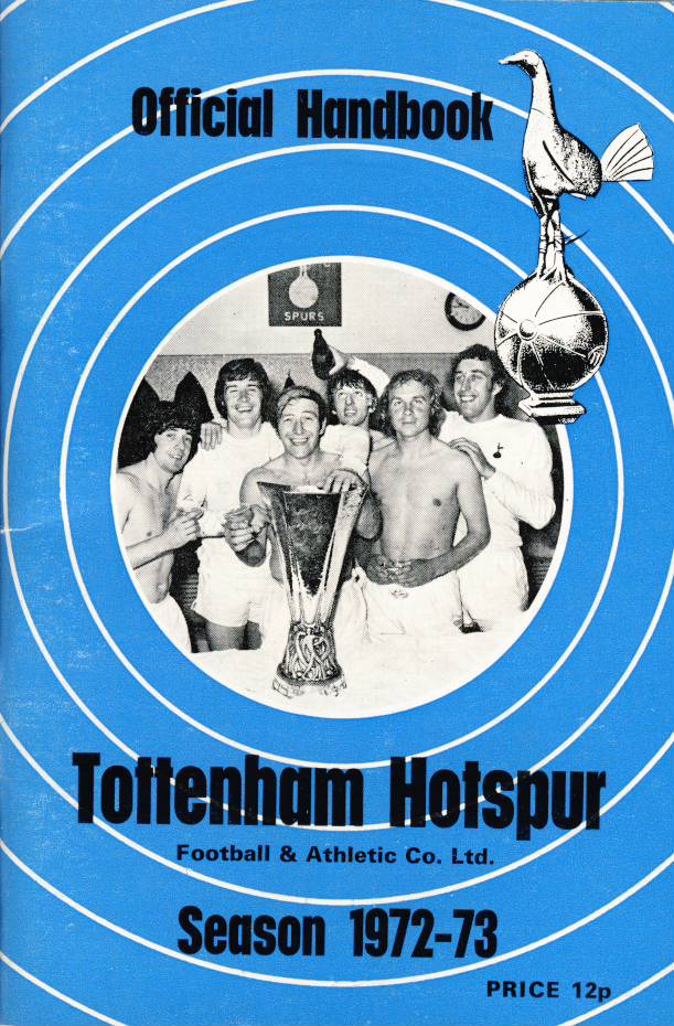 TOTTENHAM HOTSPUR FOOTBALL CLUB HANDBOOK 197273 Football Club