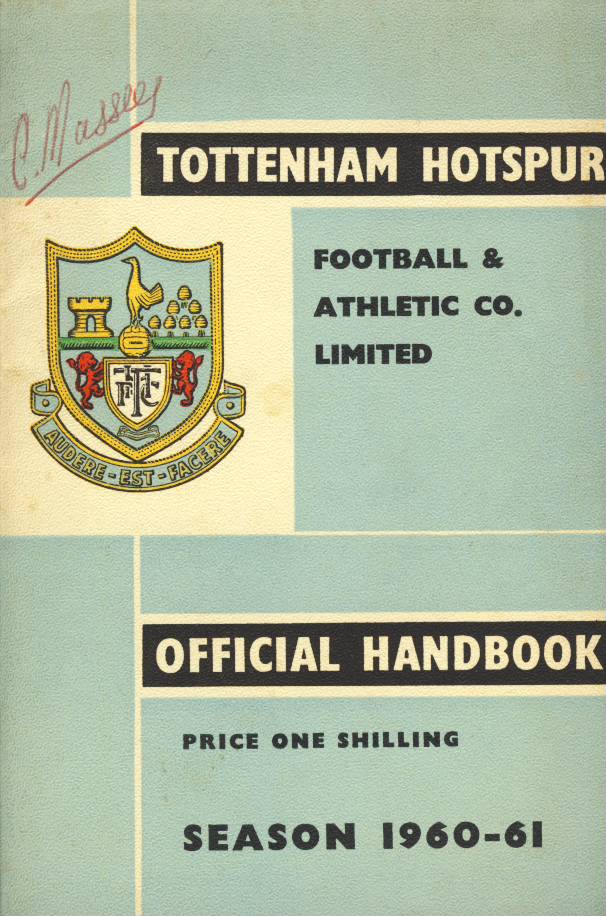 TOTTENHAM HOTSPUR FOOTBALL CLUB HANDBOOK 196061 Football Club