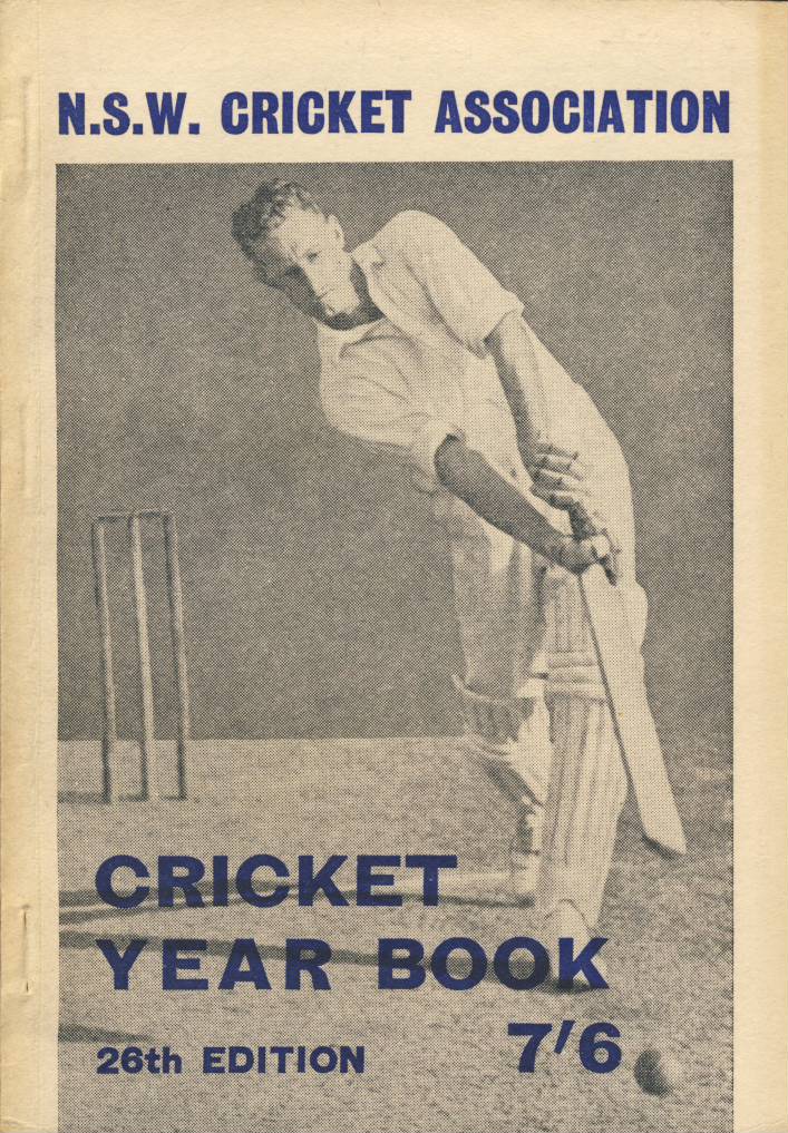 NEW SOUTH WALES CRICKET ASSOCIATION YEARBOOK 196263 (26TH EDITION