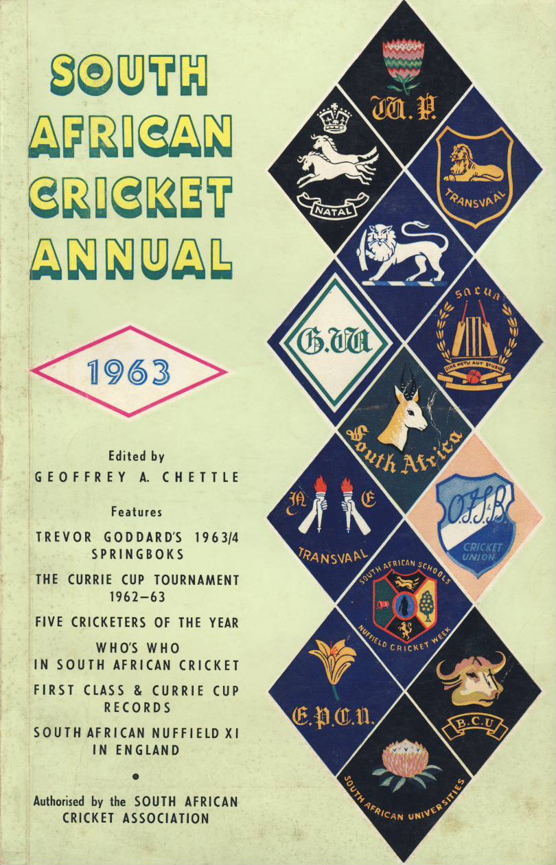 SOUTH AFRICAN CRICKET ANNUAL 1963 Overseas cricket annuals