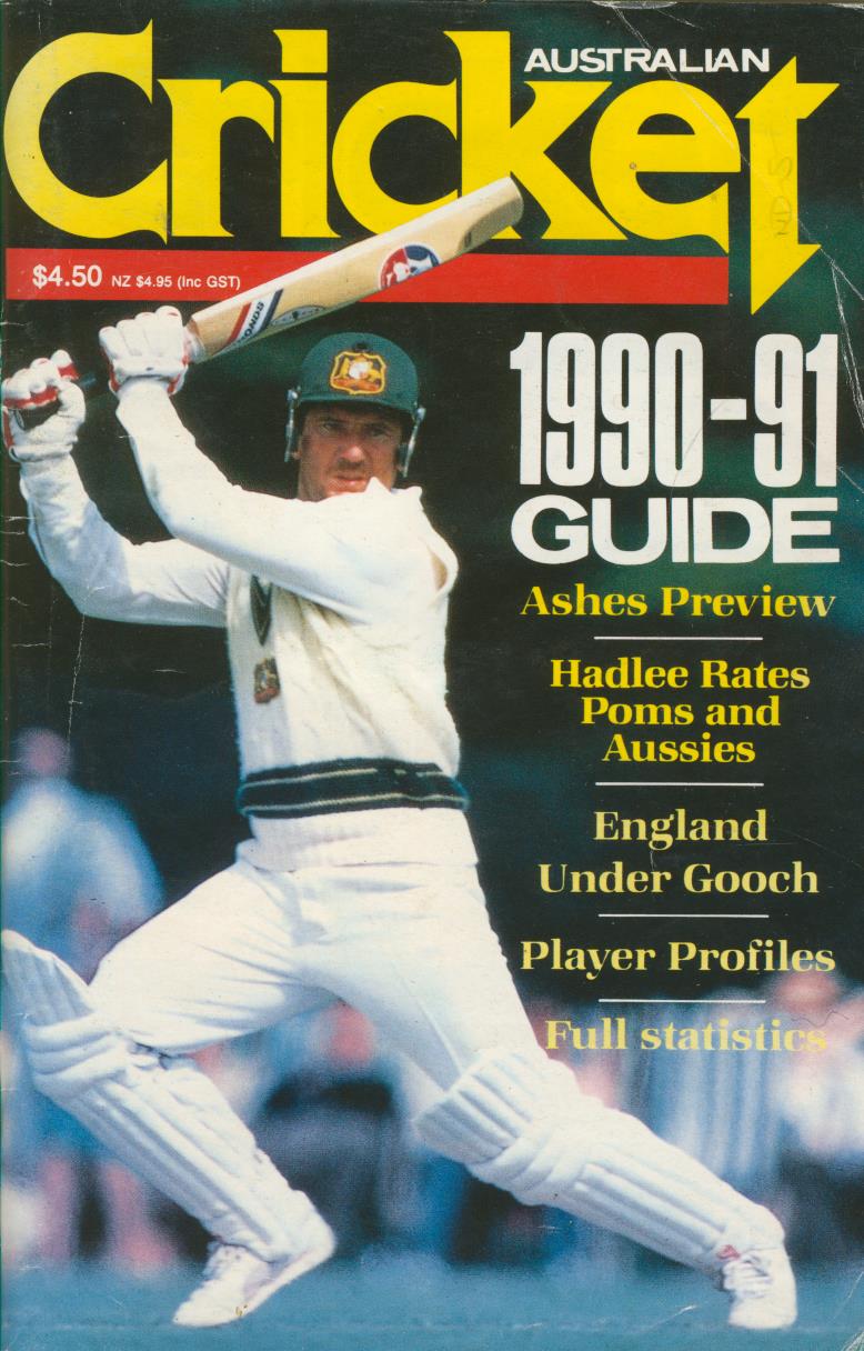 AUSTRALIAN CRICKET ASHES 199091 GUIDE england v australia brochure