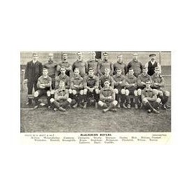 BLACKBURN ROVERS 1906-07 FOOTBALL POSTCARD