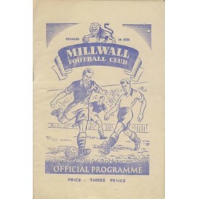 MILLWALL V ARSENAL 1951 (FRIENDLY) FOOTBALL PROGRAMME