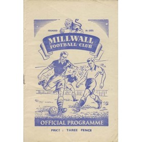 MILLWALL V PLYMOUTH ARGYLE 1950-51 FOOTBALL PROGRAMME