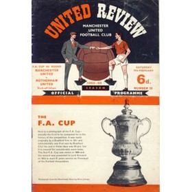 MANCHESTER UNITED V ROTHERHAM UNITED 1965/66 (F.A. CUP) FOOTBALL PROGRAMME