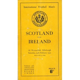 SCOTLAND V IRELAND 1951