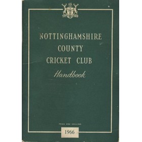 NOTTINGHAMSHIRE COUNTY CRICKET CLUB HANDBOOK 1966