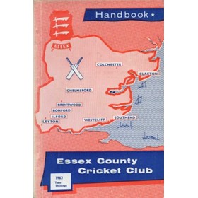ESSEX COUNTY CRICKET CLUB ANNUAL 1963
