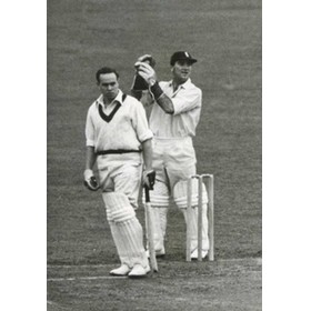 ENGLAND V AUSTRALIA 1948 (JOHNSON CAUGHT BY EVANS) cricket photograph