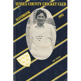 SUSSEX COUNTY CRICKET CLUB HANDBOOK 1981