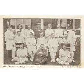 EAST KENT XI 1907 cricket postcard