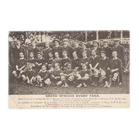 SOUTH AFRICA 1906 RUGBY POSTCARD
