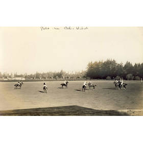 POLO MATCH (CALIFORNIA) POSTCARD
