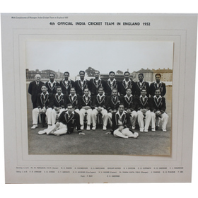 INDIA 1952 (TOUR OF ENGLAND) CRICKET PHOTOGRAPH