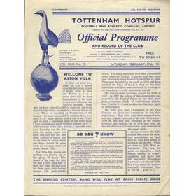 Programme De Match Rare – Tottenham Hotspur Vs Arsenal (Division 1, Années 70)