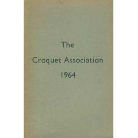 HANDBOOK OF THE CROQUET ASSOCIATION:1964