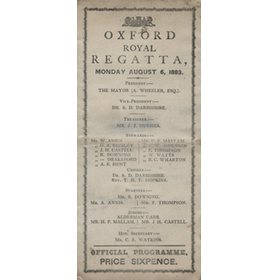 OXFORD ROYAL REGATTA 1883