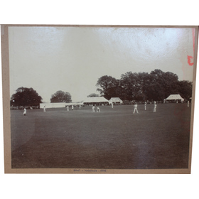 KENT V YORKSHIRE 1898 (MOTE PARK, MAIDSTONE) CRICKET PHOTOGRAPH