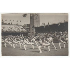 STOCKHOLM OLYMPICS 1912 (SWEDISH GYMNASTICS TEAM) postcard