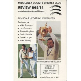 MIDDLESEX COUNTY CRICKET CLUB ANNUAL REVIEW 1986/87