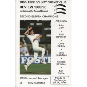 MIDDLESEX COUNTY CRICKET CLUB ANNUAL REVIEW 1989/90