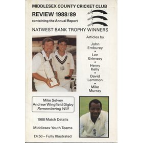MIDDLESEX COUNTY CRICKET CLUB ANNUAL REVIEW 1988/89