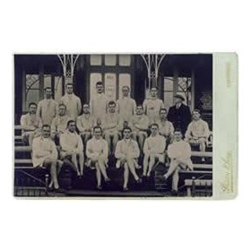 CAMBRIDGE UNIVERSITY ATHLETICS CLUB C.1921 CABINET CARD - FEATURING HAROLD ABRAHAMS