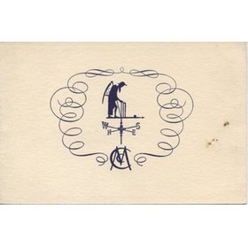 BILL EDRICH SIGNED CHRISTMAS CARD 1953