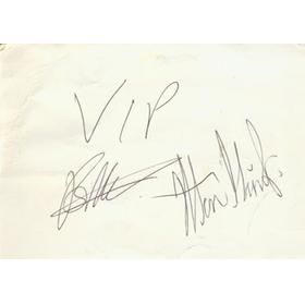 JOHN STRACEY AND ALAN MINTER BOXING AUTOGRAPHS