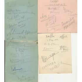 LONDON OLYMPICS 1948 - AUTOGRAPH COLLECTION - PAKISTAN HOCKEY TEAM AND MANY OTHERS