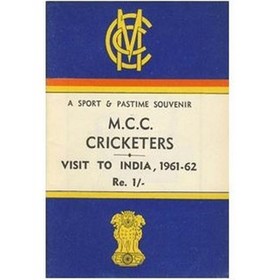 M.C.C. CRICKETERS VISIT TO INDIA 1961-62: SOUVENIR