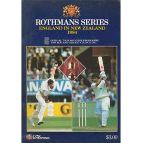 ROTHMANS TEST SERIES: ENGLAND IN NEW ZEALAND 1984 TOUR BROCHURE