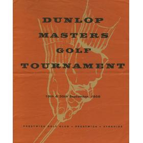 DUNLOP MASTERS 1956 (PRESTWICK) GOLF PROGRAMME