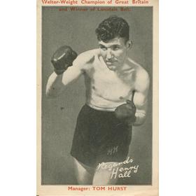 HENRY HALL (ENGLAND)  BOXING POSTCARD