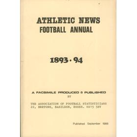 ATHLETIC NEWS FOOTBALL ANNUAL 1893-94 (FACSIMILE EDITION)