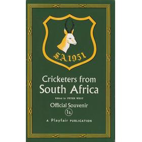 CRICKETERS FROM SOUTH AFRICA: THE OFFICIAL SOUVENIR OF THE 1951 TOUR OF ENGLAND