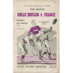 GREAT BRITAIN V FRANCE 1957 AT HEADINGLEY