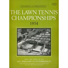 WIMBLEDON CHAMPIONSHIPS 1954 (CONNOLLY V BROUGH LADIES