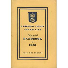 HAMPSHIRE COUNTY CRICKET CLUB ILLUSTRATED HANDBOOK 1950
