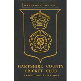 HAMPSHIRE COUNTY CRICKET CLUB ILLUSTRATED HANDBOOK 1952