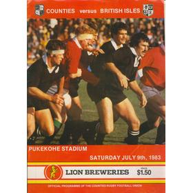 COUNTIES V BRITISH ISLES 1983 RUGBY PROGRAMME
