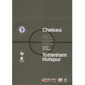 CHELSEA V TOTTENHAM HOTSPUR 2008 (CARLING CUP FINAL) FOOTBALL PROGRAMME