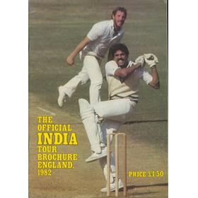 THE OFFICIAL INDIA TOUR BROCHURE ENGLAND, 1982